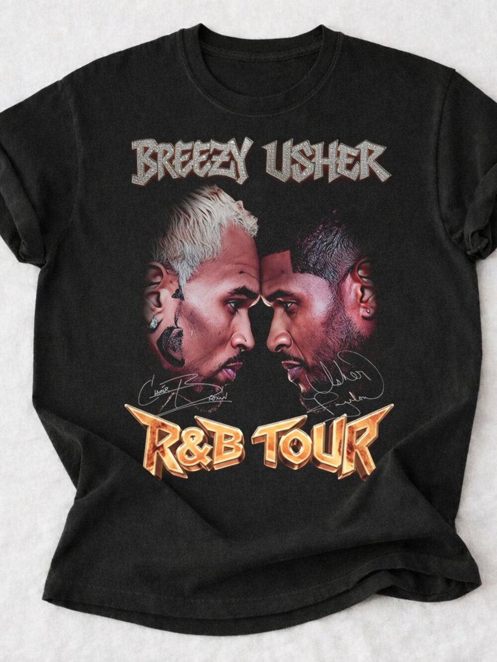 Usher Chris Brown Legends Built Different Shirt R&B Tour 2026 Football Tee